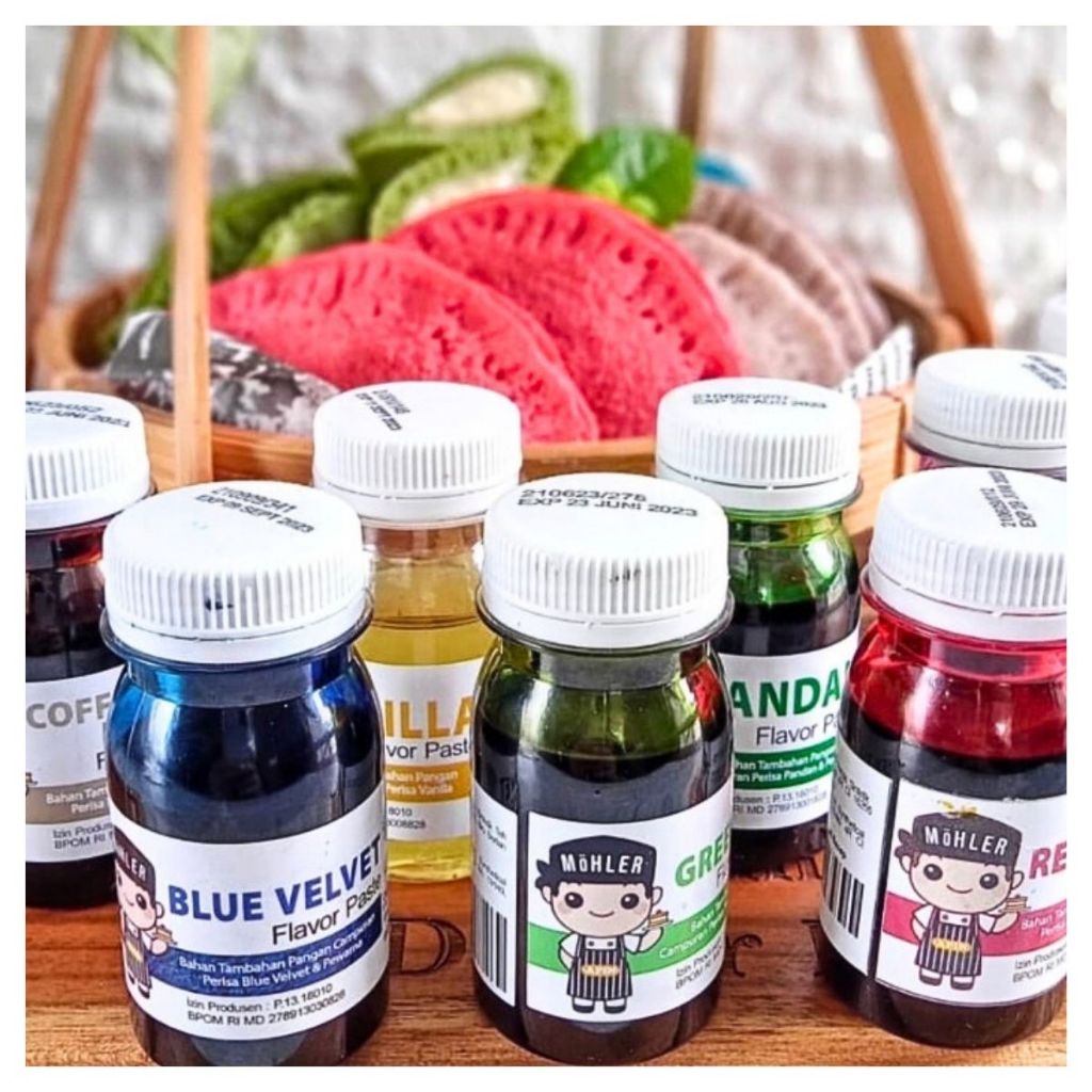 

⚡Ready✔️ Pasta Perisa Pewarna MOHLER 60gr | BANYAK RASA ✔️TERMURAH✔️