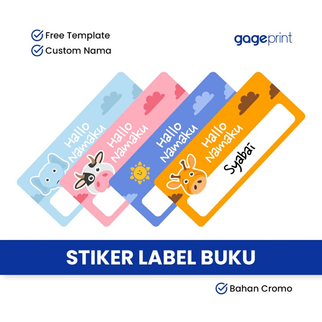 

Isi 40 Stiker Nama - Label Nama Buku Pelajaran Sekolah - Stiker mata pelajaran