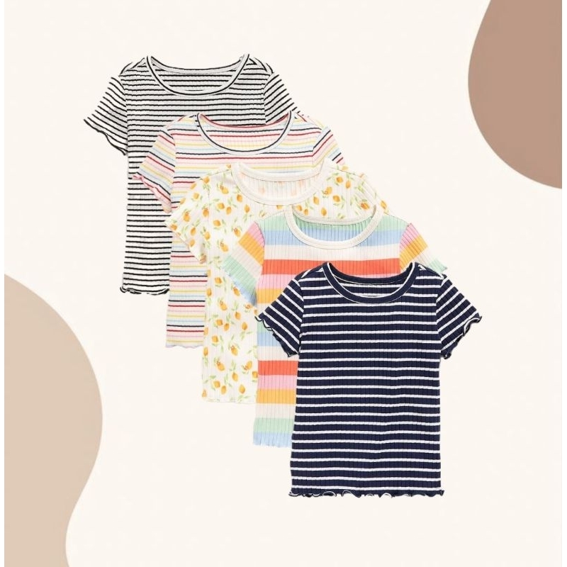 Baju atasan kaos anak perempuan/Kaos anak balita perempuan