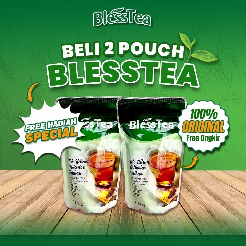 

Blesstea Pouch Paket isi 2 FREE HADIAH SPECIAL