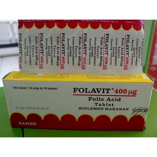 FOLAVIT 400 mg strip
