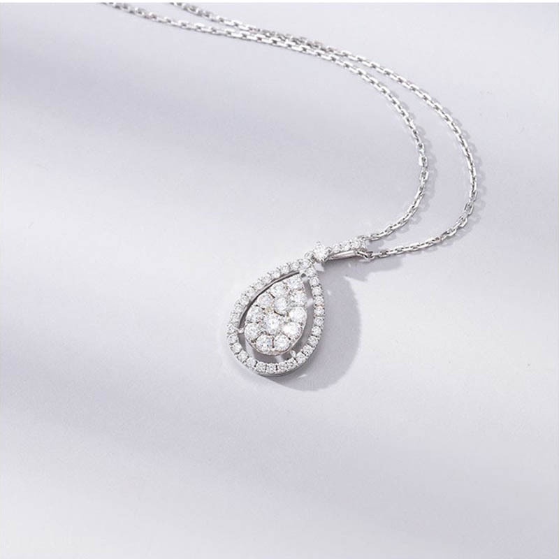 full moissanite diamond Pear model pendant
