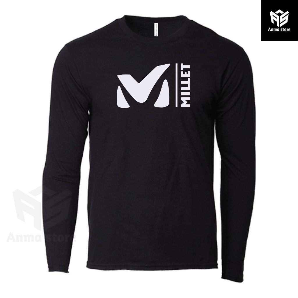 Kaos Baju Lengan Panjang Pendaki Gunung Millet
