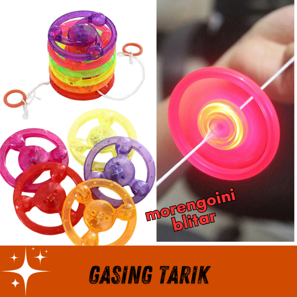 Gasing Tarik LED / Gasing Tarik dengan Lampu LED mainan jadul 90an