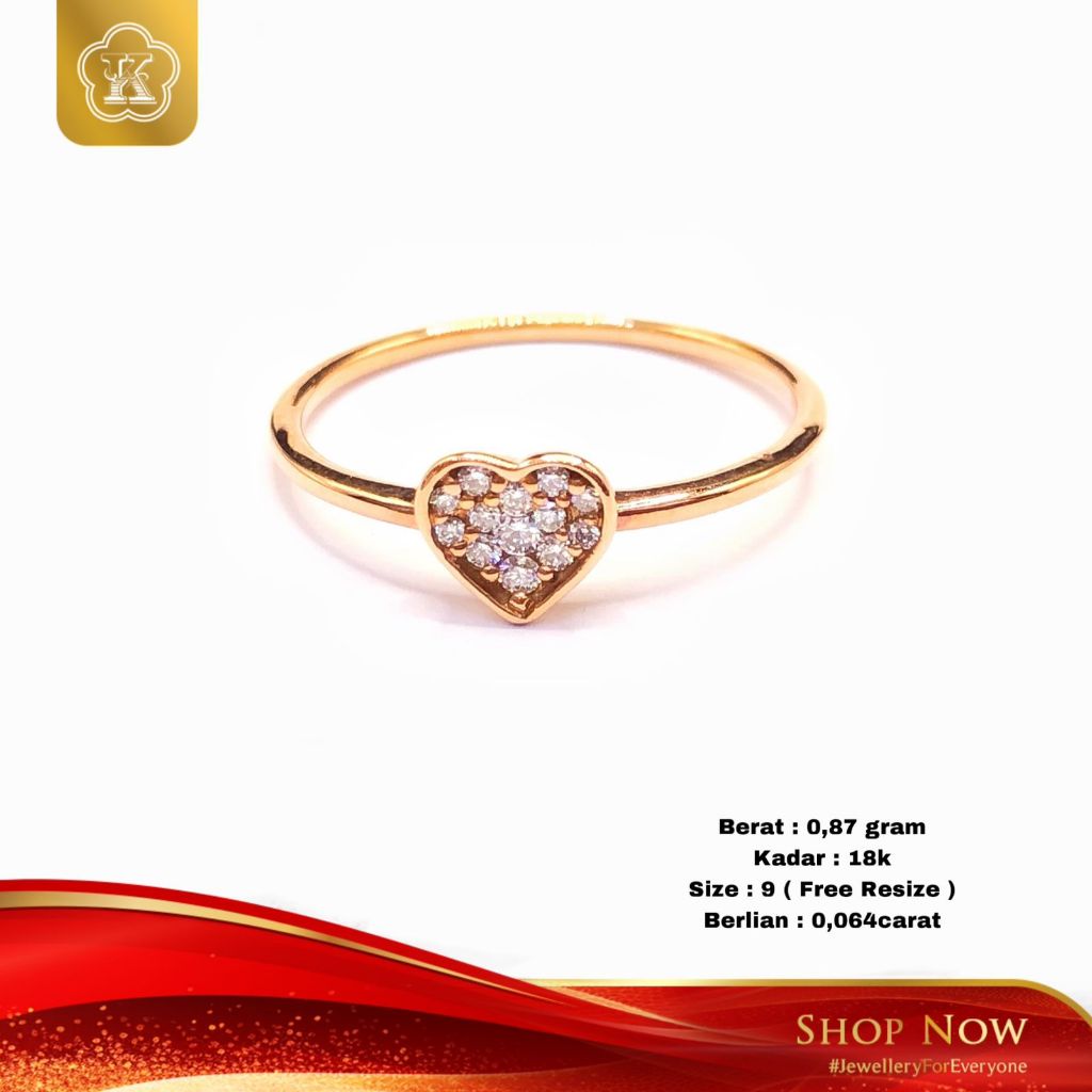 Cincin Berlian 18K #00166544