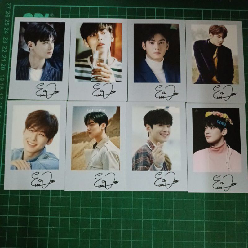 Cha Eunwoo unofficial polaroid with sign