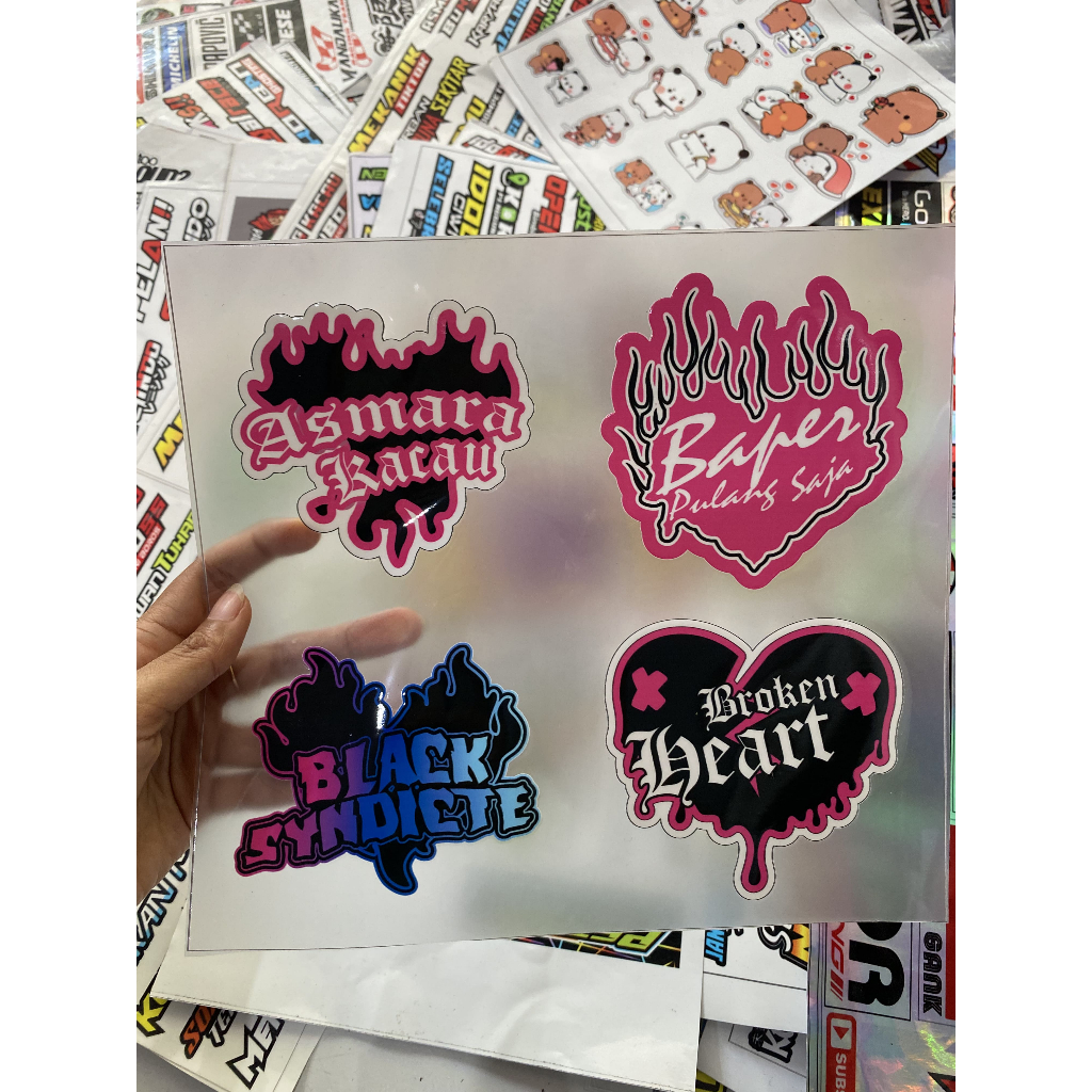 

STICKER PACK ASMARA HANCUR / STICKER PACK KATA KATA VIRAL / STICKER KATA KATA TERBARU / STICKER HELM / STICKER TUMBLER /