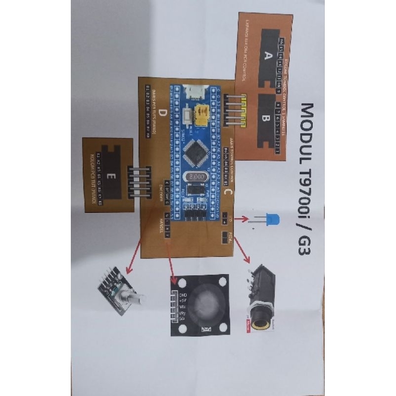 MODUL MIDI TECHNO T9880i STM22