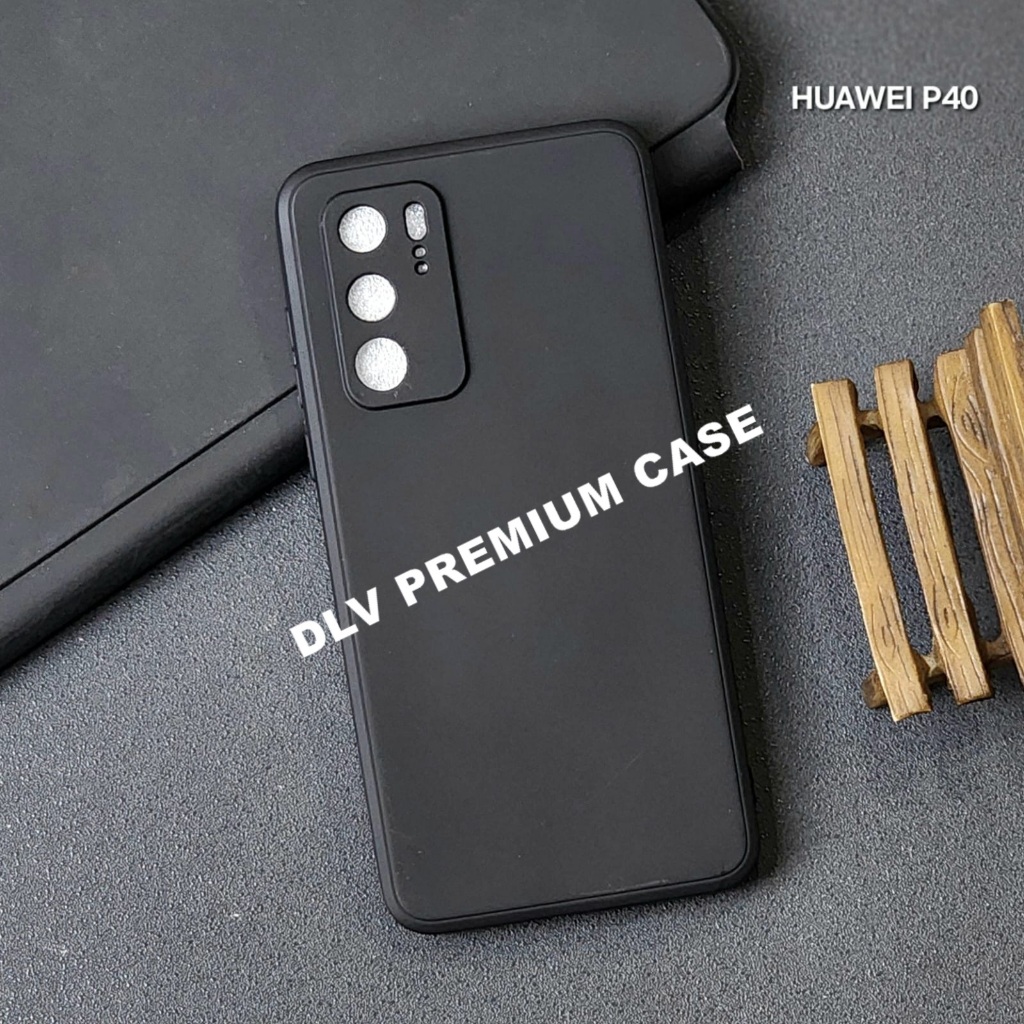 HUAWEI P40 HUAWEI P40 PRO MACARON BLACK PREMIUM  SOFT CASE BLACK HUAWEI P40 HUAWEI P40 PRO MSB