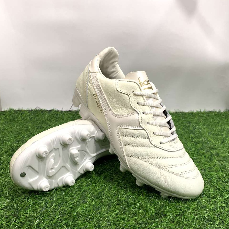 KODE W92D Sepatu Diadora Sepatu Bola Kulit Asli Full White Outsole KDH Size 3943