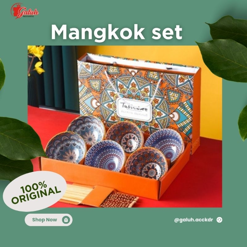 Mangkok Set/ Mangkok souvernier/ Mangkok korea