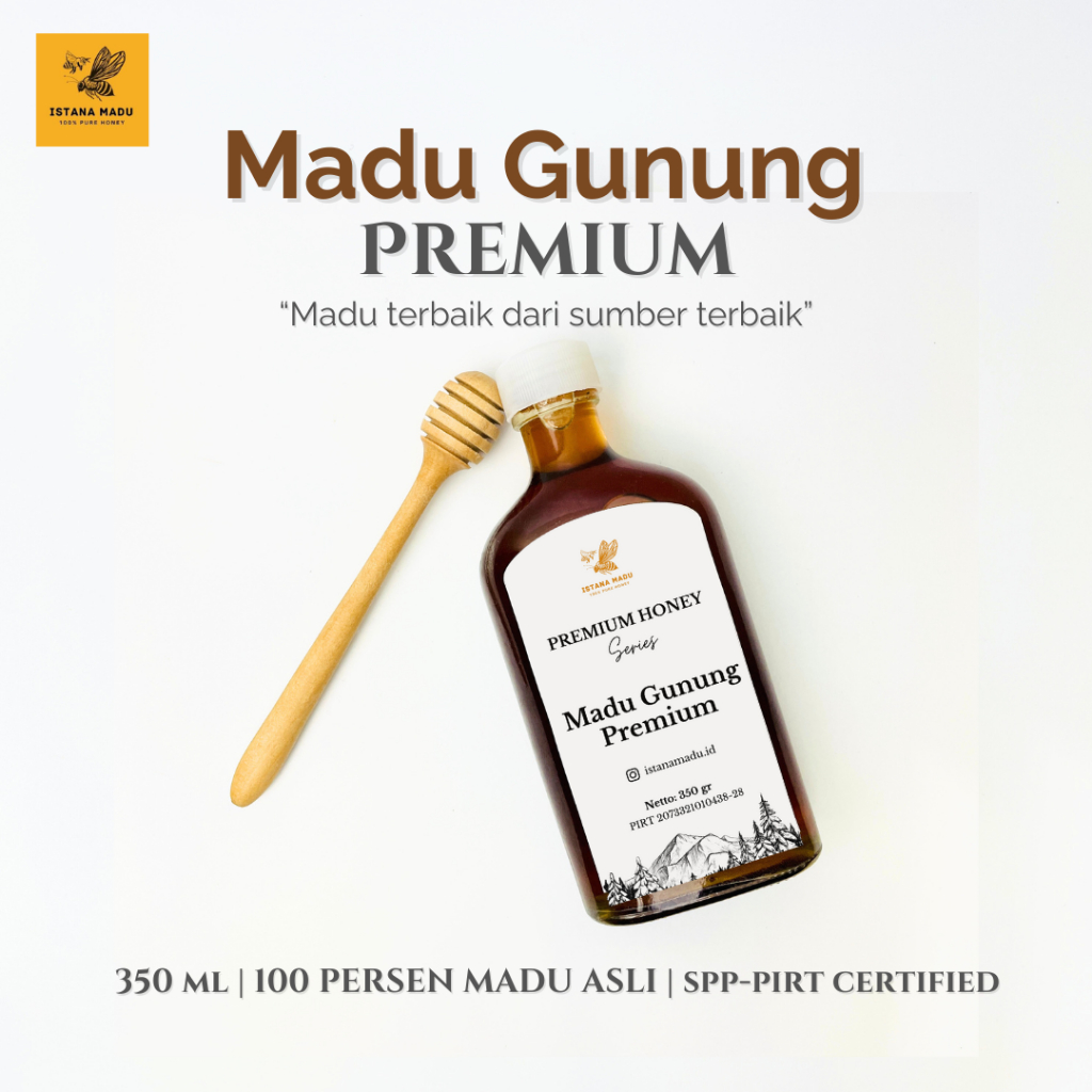 

BEST SELLER Madu Gunung Premium ISTANA MADU | Murni 100% | Untuk segala penyakit | Madu kesehatan | 350 gram