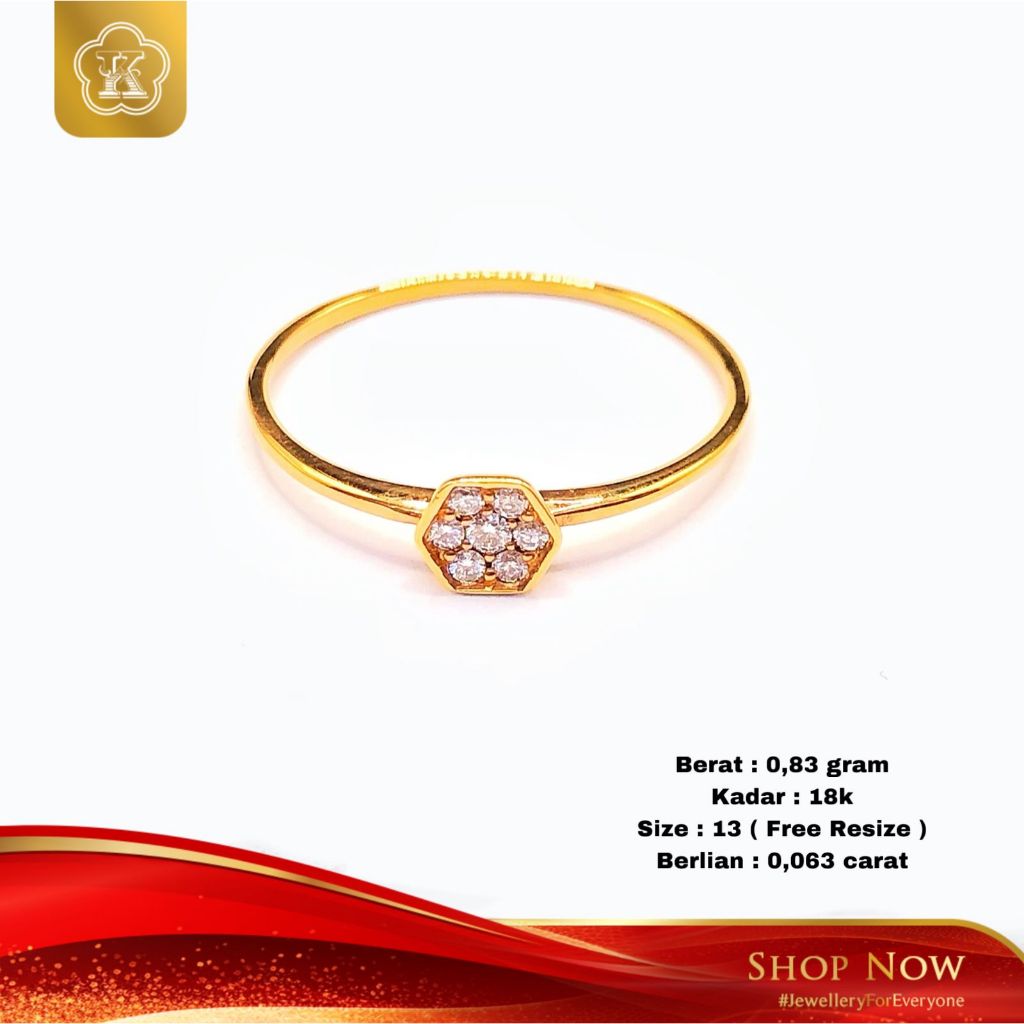 Cincin Berlian 18K #00166688