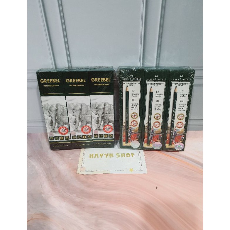 

KODE Y2K6 12pc pensil 2B FABER CASTEL atau GREEBELpencil 2bpensil ujian