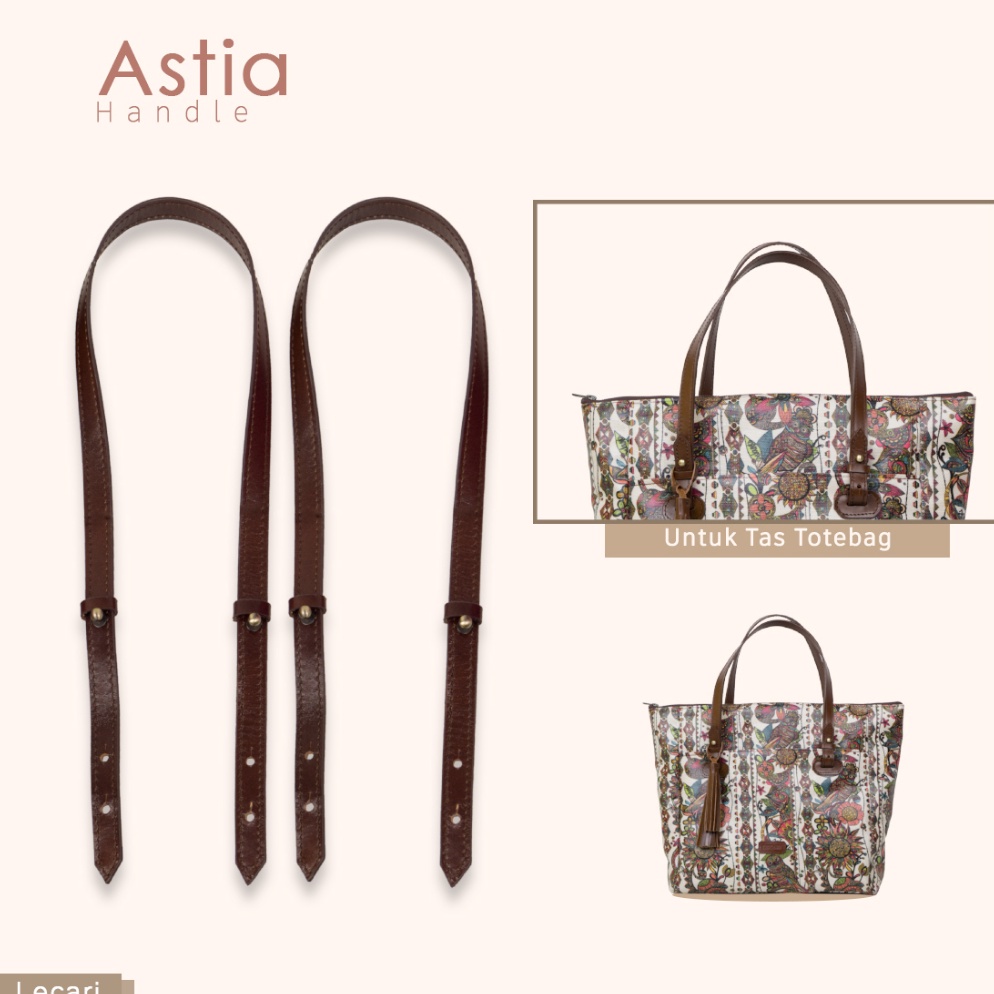 KODE X88E Astia Tali Tas Wanita Strap Bahu Tote Bag Bisa Untuk Rachel Kulit Asli Lecari