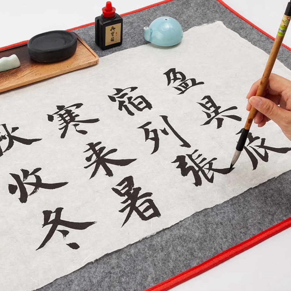 

KODE A8L6 CHINESE CALLIGRAPHY Cloth Kain Alas Menulis Kaligrafi