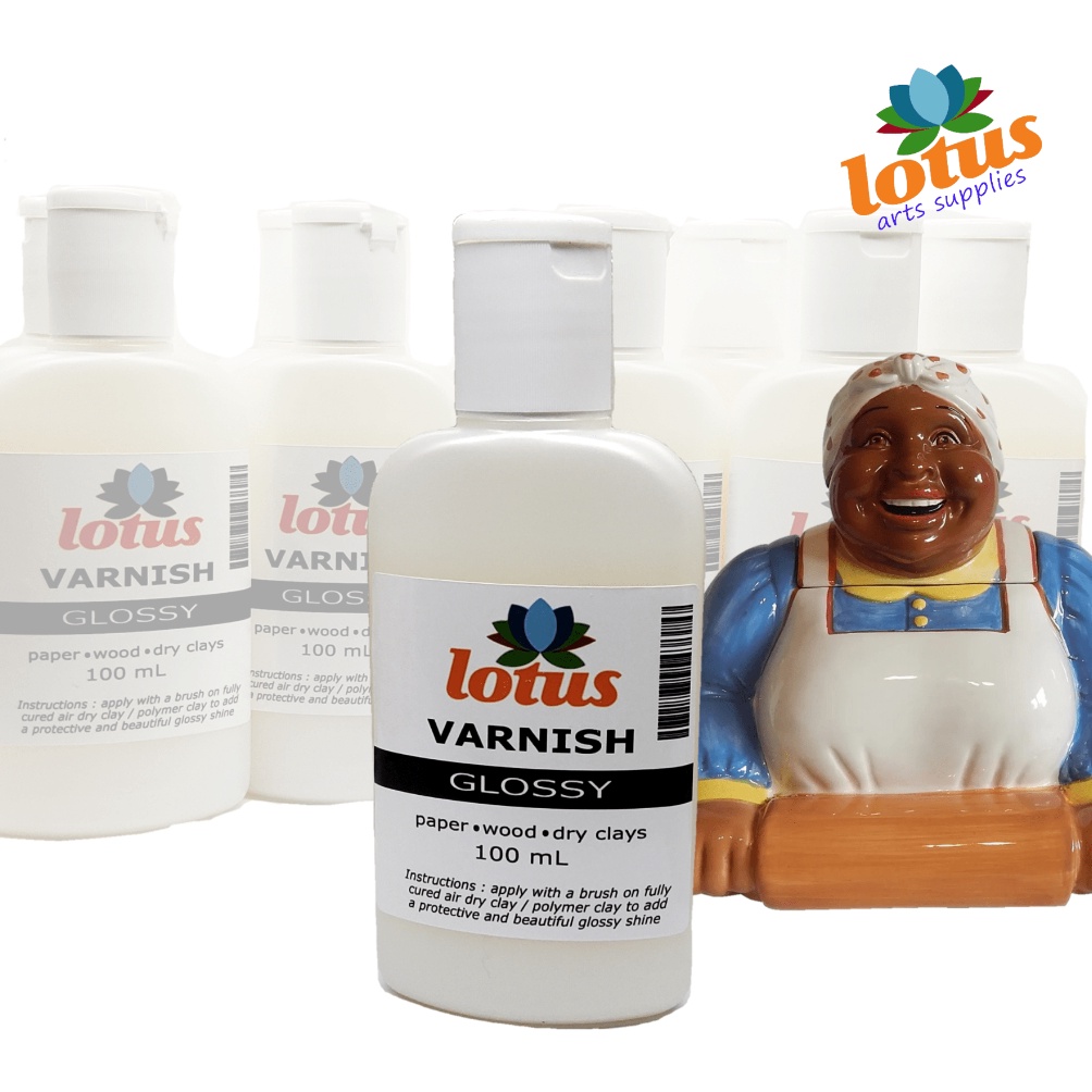 

KODE X5B4 LOTUS Varnish Decoupage Gloss 1ml for dry clay wood polymer paper