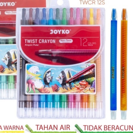 

KODE N9V7 Crayon Putar Joyko 12 Warna Panjang