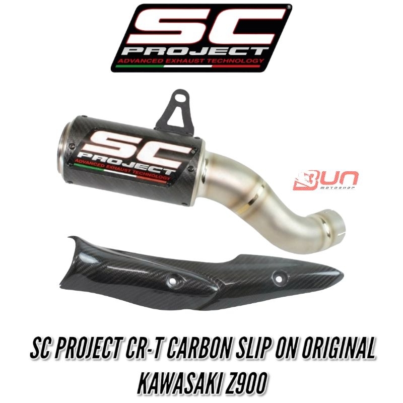 SC PROJECT CRT CARBON CRT TITANIUM Slip on Original Kawasaki Z900