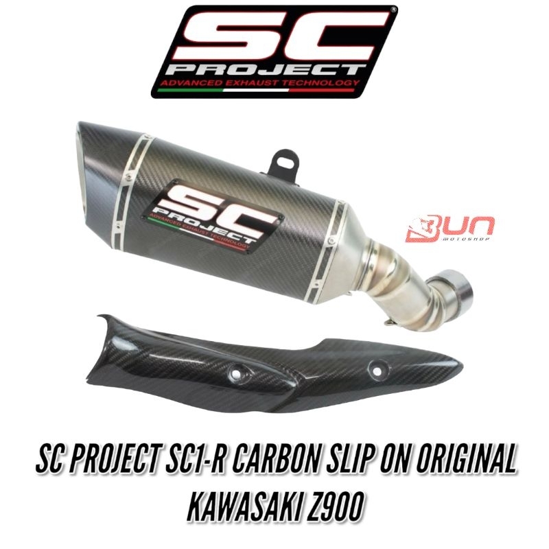 SC PROJECT SC1R SC1 R CARBON TITANIUM Slip on Original Kawasaki Z900