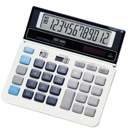 

KODE O8K7 Kalkulator Calculator SDC 868L 12Digit