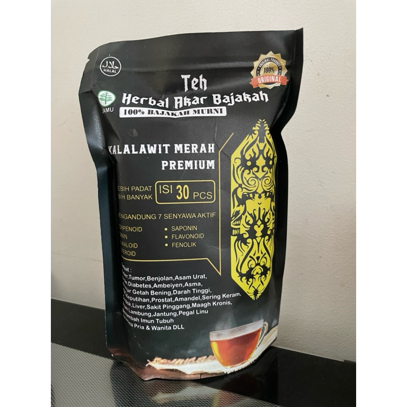 

TEH BAJAKAH ASLI KALIMANTAN KALALAWIT MERAH PREMIUM ISI 30 KANTONG TEH
