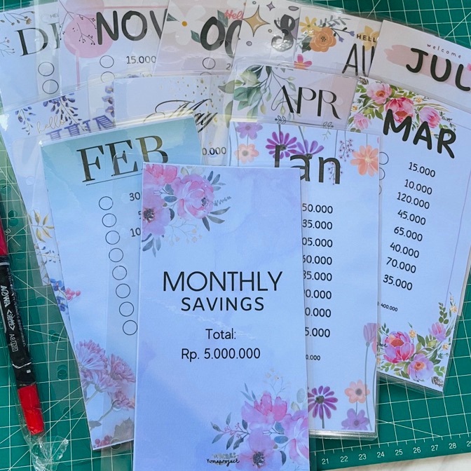 

FG2 monthly saving A6 nabung an bisa di pakai berulang