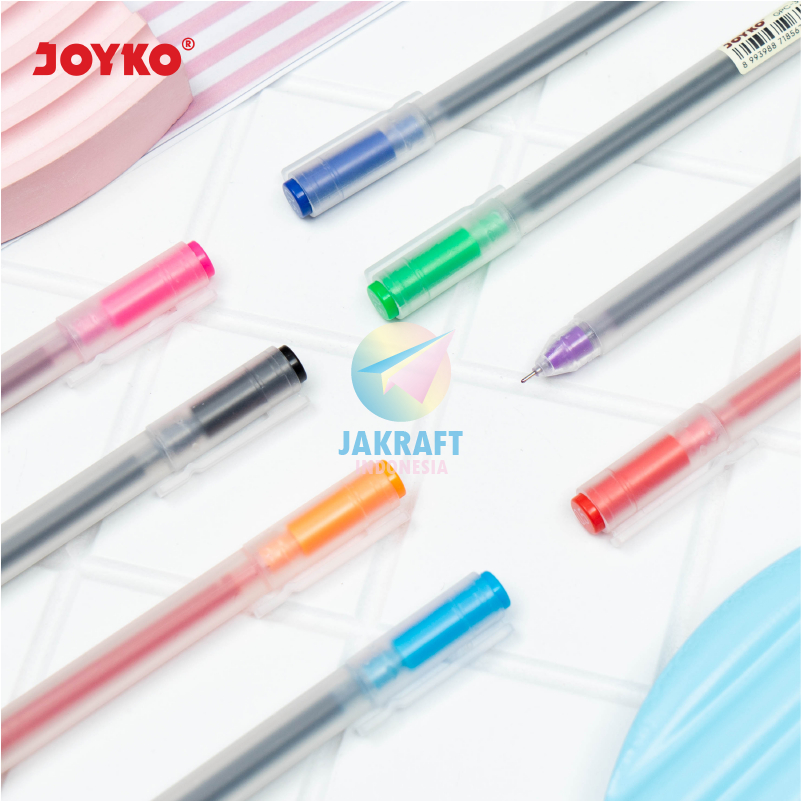 

(1 Pcs) Gel Pen Color JOYKO GPC-372 Pulpen Warna Warni 0.5 mm Needle Tip