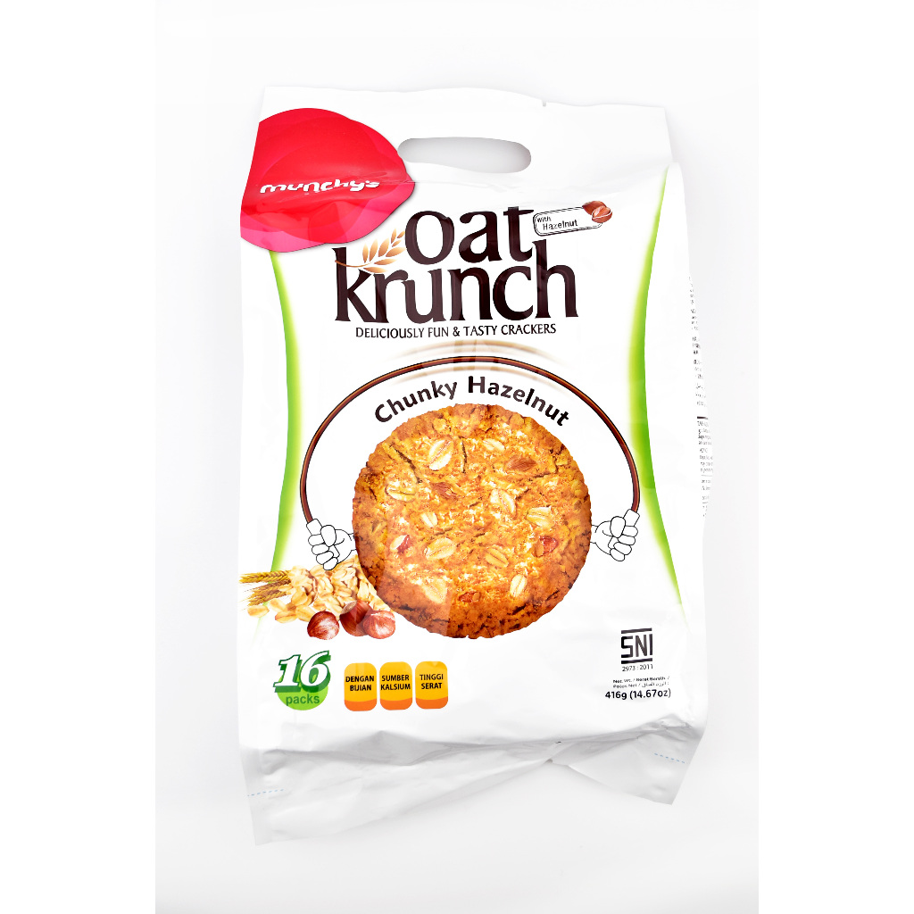 

Biskuit Gandum Utuh Oat Krunch MUNCHY'S 416 Gr ( 16 packs )