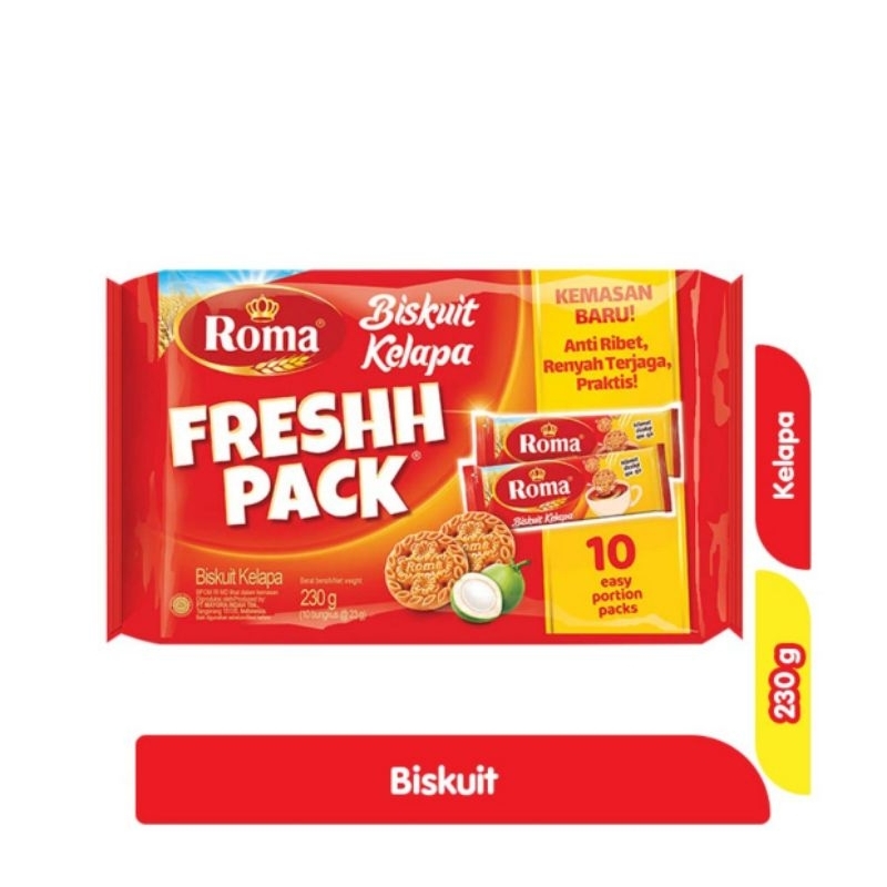 

ROMA BISKUIT KELAPA FRESH PACK 230G