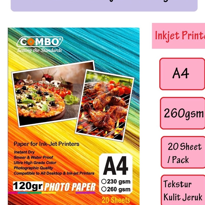 

HJ6 Photo Paper Doff Silky A4 26gr Kes Foto Silky Matte A4 Combo