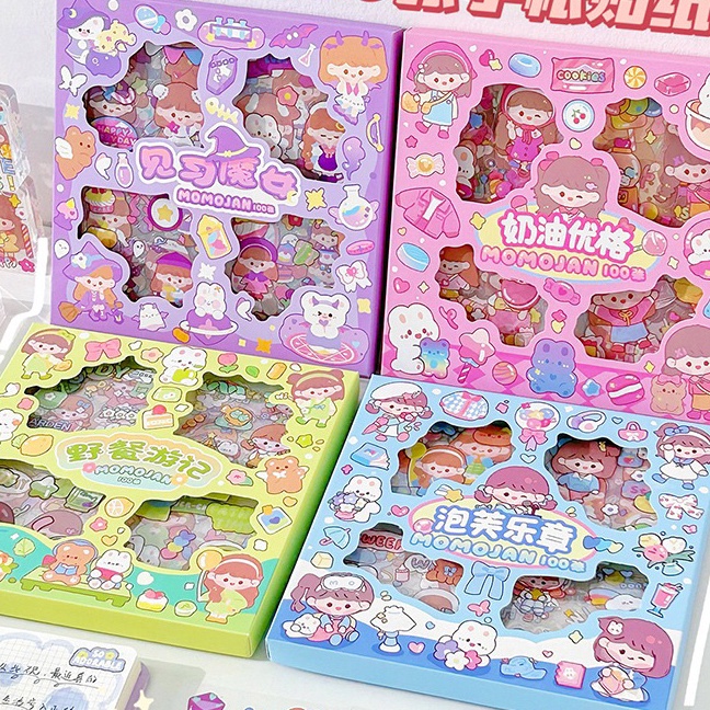 

Premium 1 Lembar Sticker Box Stiker Lucu Korea Wateroof Jaka