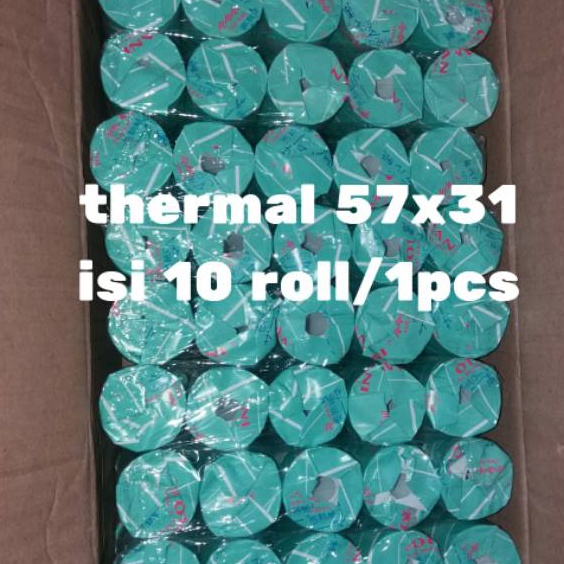 

HJ6 Kes struk thermal edc 57x31isi 1 roll hitam