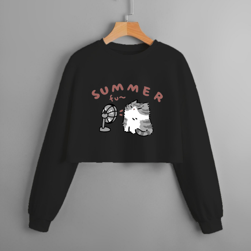 COD KAOS CROP TOP LENGAN PANJANG OVERSIZE /CROP TOP KOREA/CROP WANITA