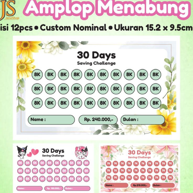 

Terbaik Isi 12 Pcs Amplop Nabung Tantangan Menabung Aesthetic Amplop Savings Challenge Target Menabung