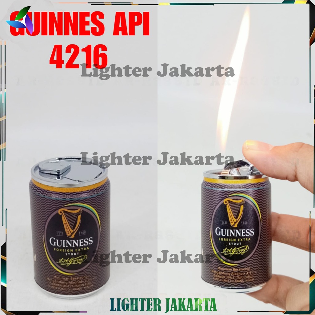 Korek Api Gas Kaleng Mini Guinness 4216