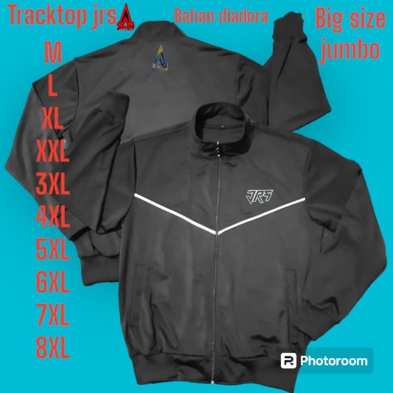 tracktop jrs jaket pria jumbo jaket olahraga bahan diadora sport