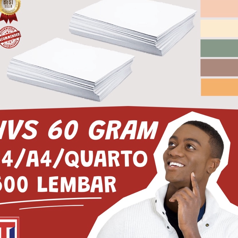

FG2 KES HVS 6 GRAM Folio F4A4QuartoKuarto Merek RAP isi Lembar