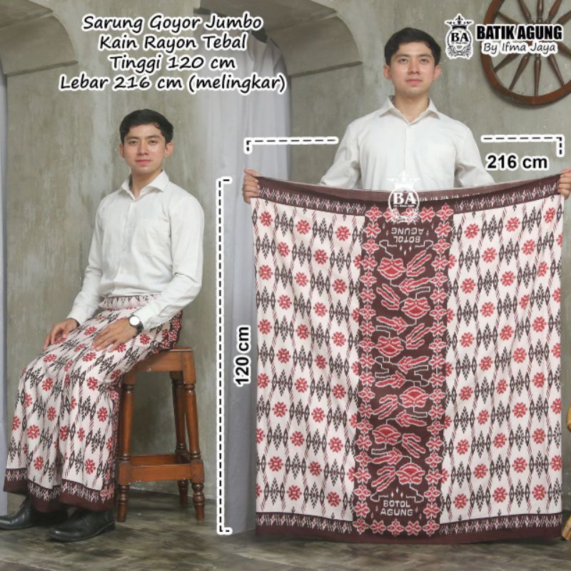 Sarung Batik Motif Botol 11 Sarung Pria Dewasa Sarung Goyor Printing Palaikat Cap Lukis Jumbo Sarung