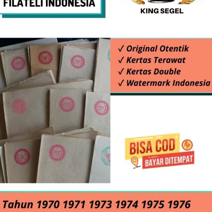 

FG2 Kas segel Double Asli Varian Tahun 197 1971 1973 1974 1975 1976 1977 1978 1979