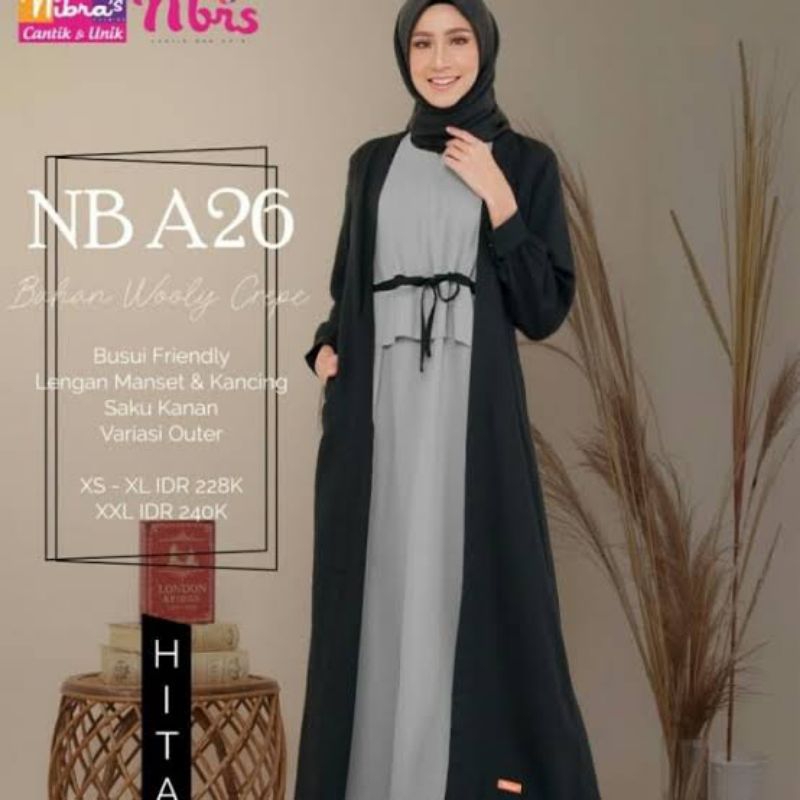Preloved Gamis Nibras NB A26, preloved gamis nibras