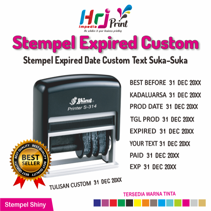 

Stempel Shiny expired | Stempel expired date custom tulisan | Stempel expired date