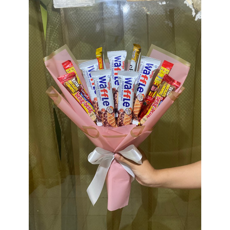 

buket snack/buket bunga/buket snack/money bouquet/gift/kado pacar/kado teman