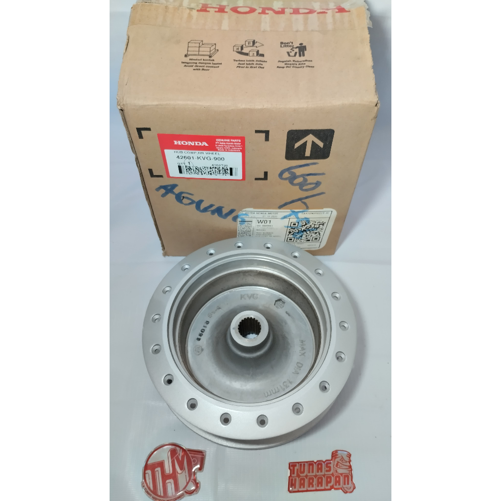 TROMOL DEPAN [44601-KVB-911] / BELAKANG BEAT / VARIO / SCOOPY [21T] SILVER 42601-KVG-900 AHM