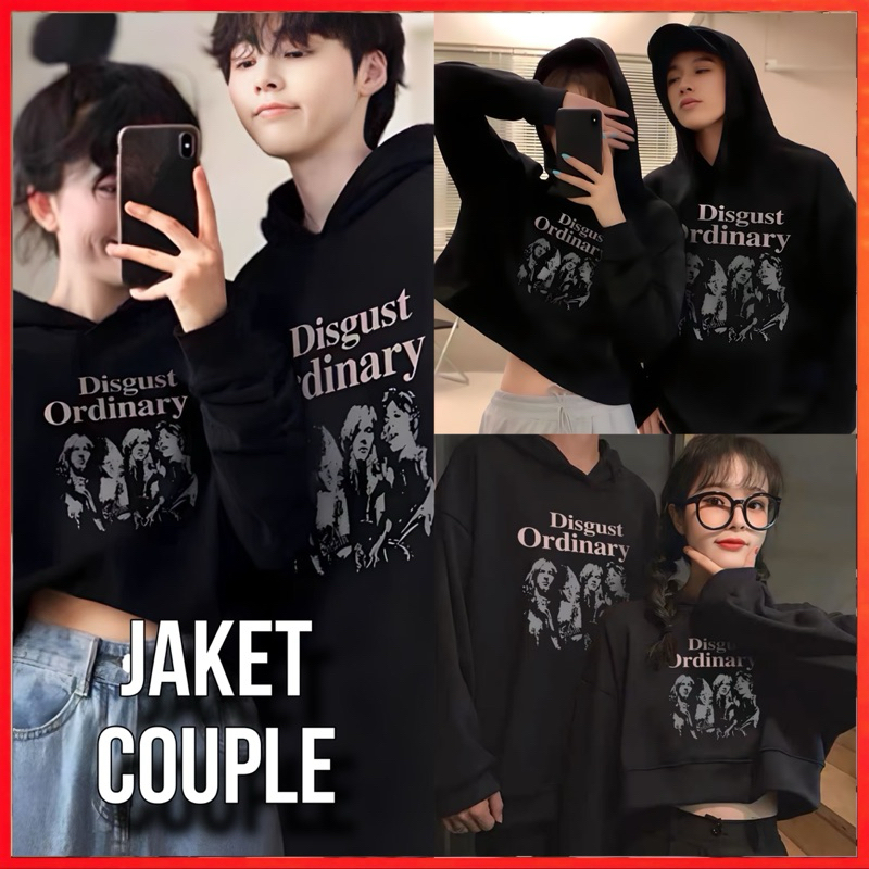 PARIROO HOODIE SWEATER DISGUST ORDINARY DUA MODEL BAHAN PREMIUM FLEECE / JAKET COUPLE PASANGAN 2024 