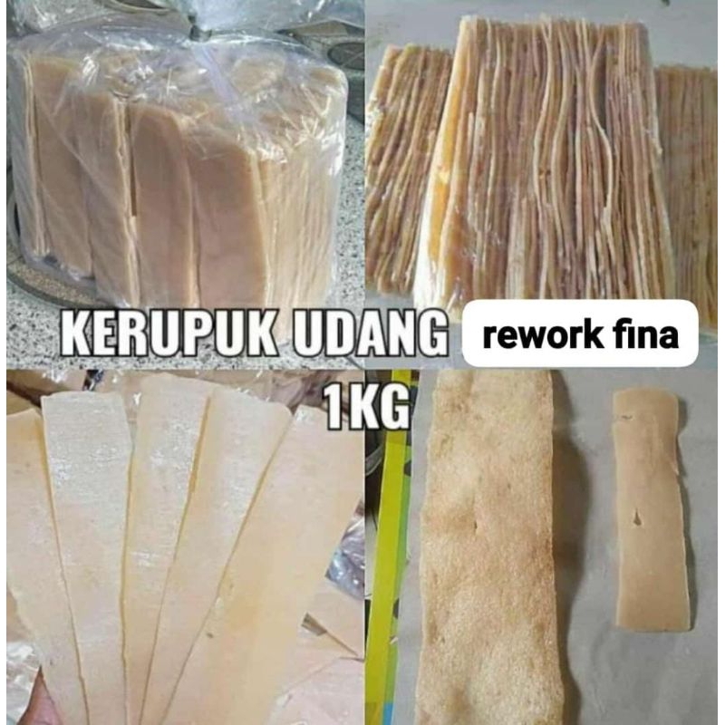 Kerupuk udang fina panjang 1kg