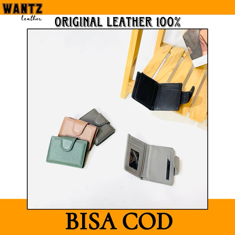 DOMPET WANITA Kulit Asli Garut DOMPET LIPAT WANITA Size Mini Kulit Asli