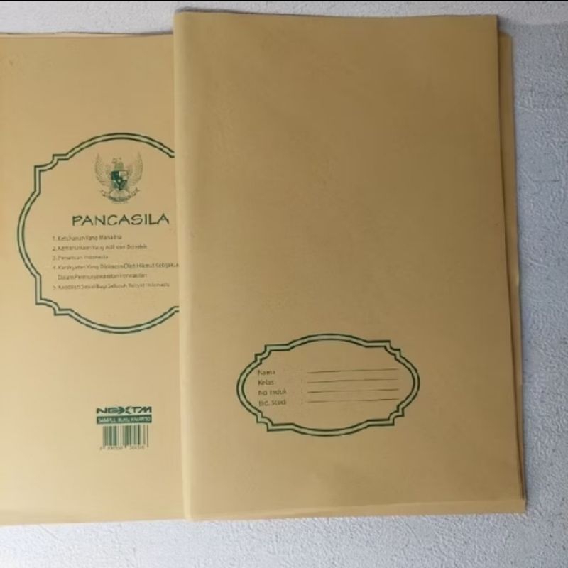 

Sampul coklat nama buku tulis kwarto / perpack isi 20lbr