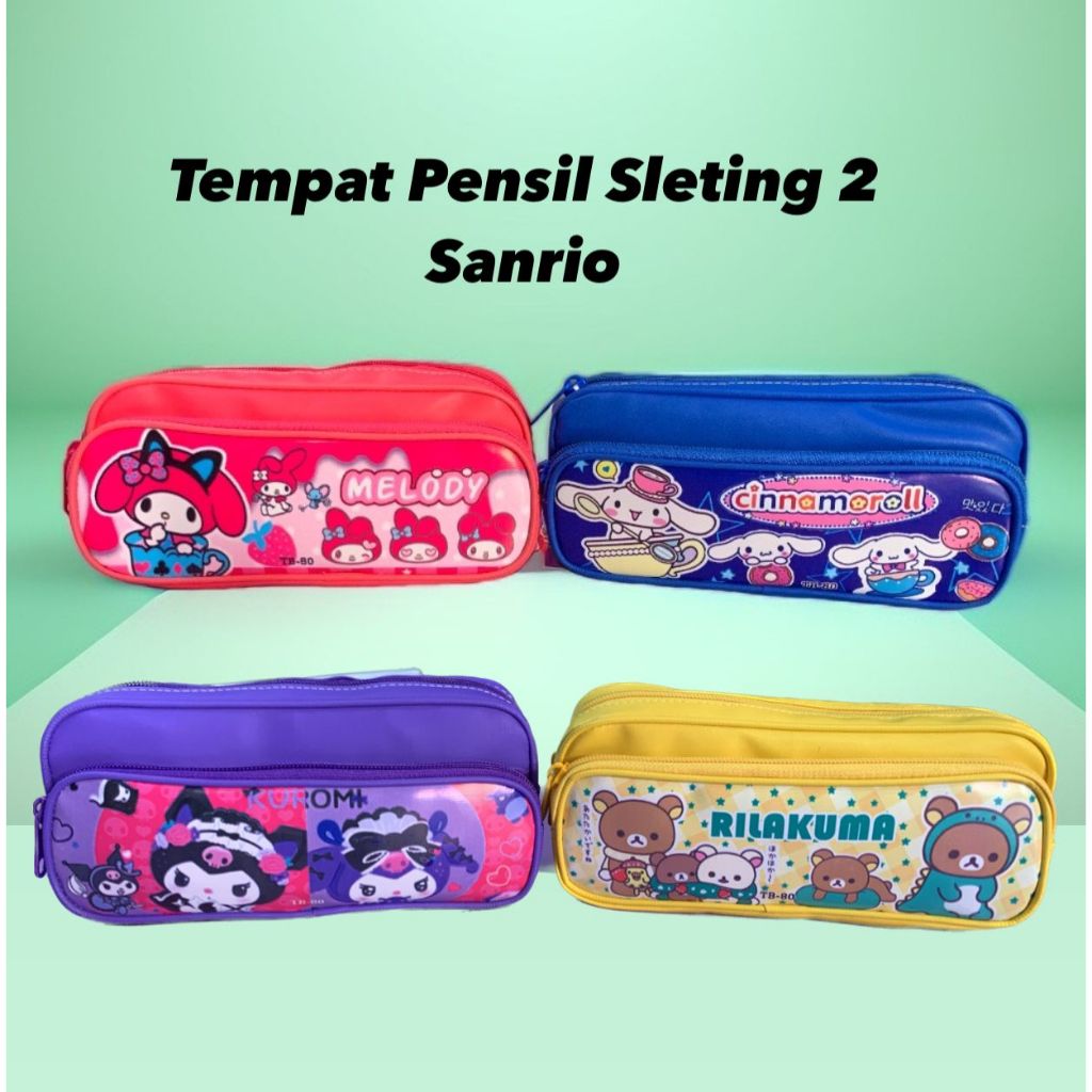 

tempat pensil sanrio yayang sleting 2 model tidur satuan bahan tebal