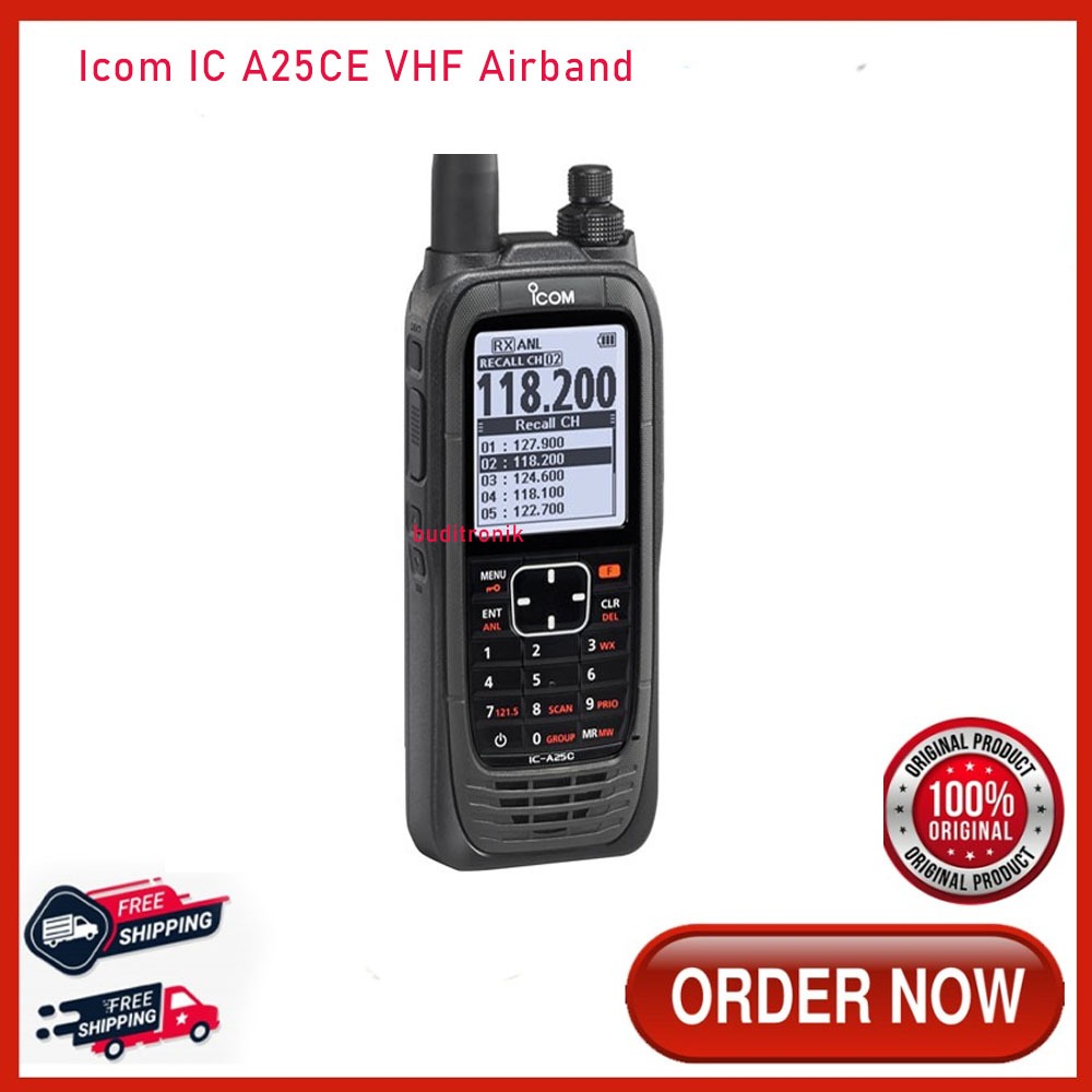 ICOM IC-A25CE HT VHF AIRBAND GPS Ori New Garansi HT Airband ICA25 A25
